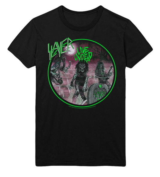Stakes Slayer Neon Green Undead Jumbo Print T-Shirt [Apparel]