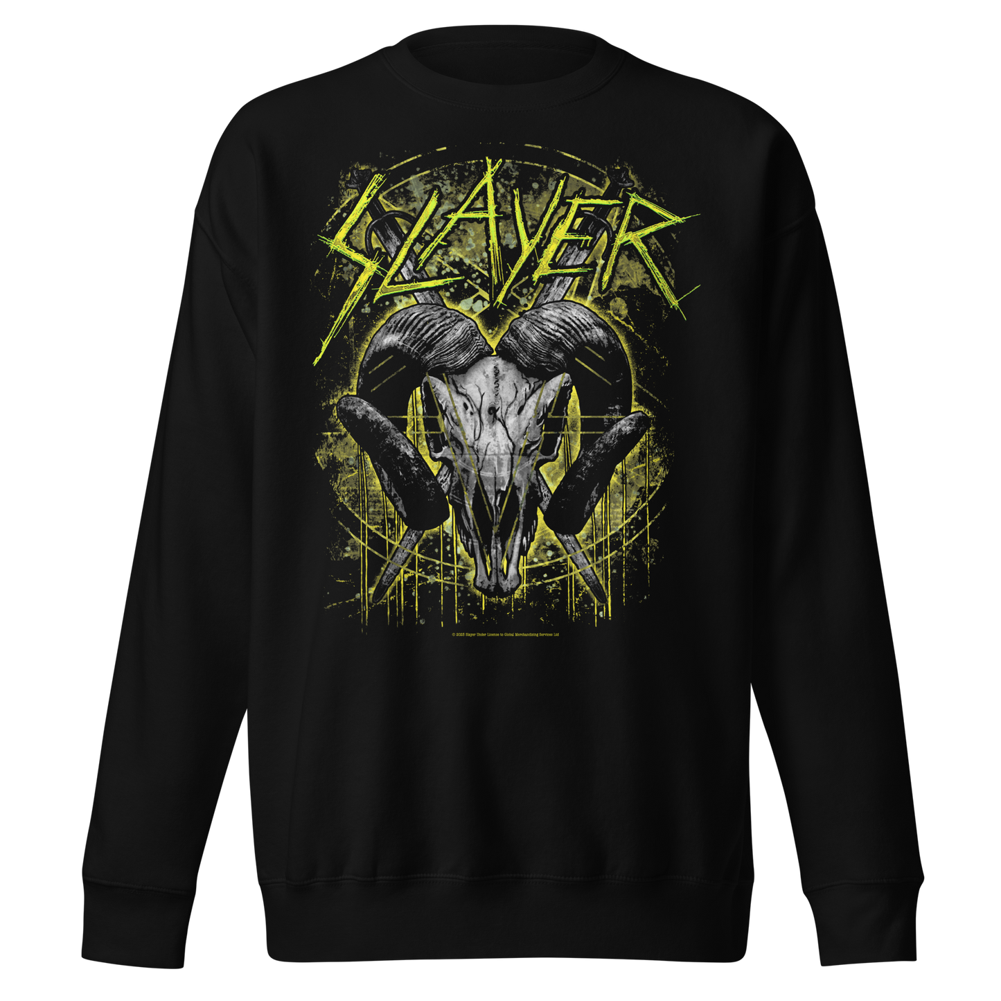 Stakes Slayer Ram Horns Jumbo Print Sweatshirt [Apparel]