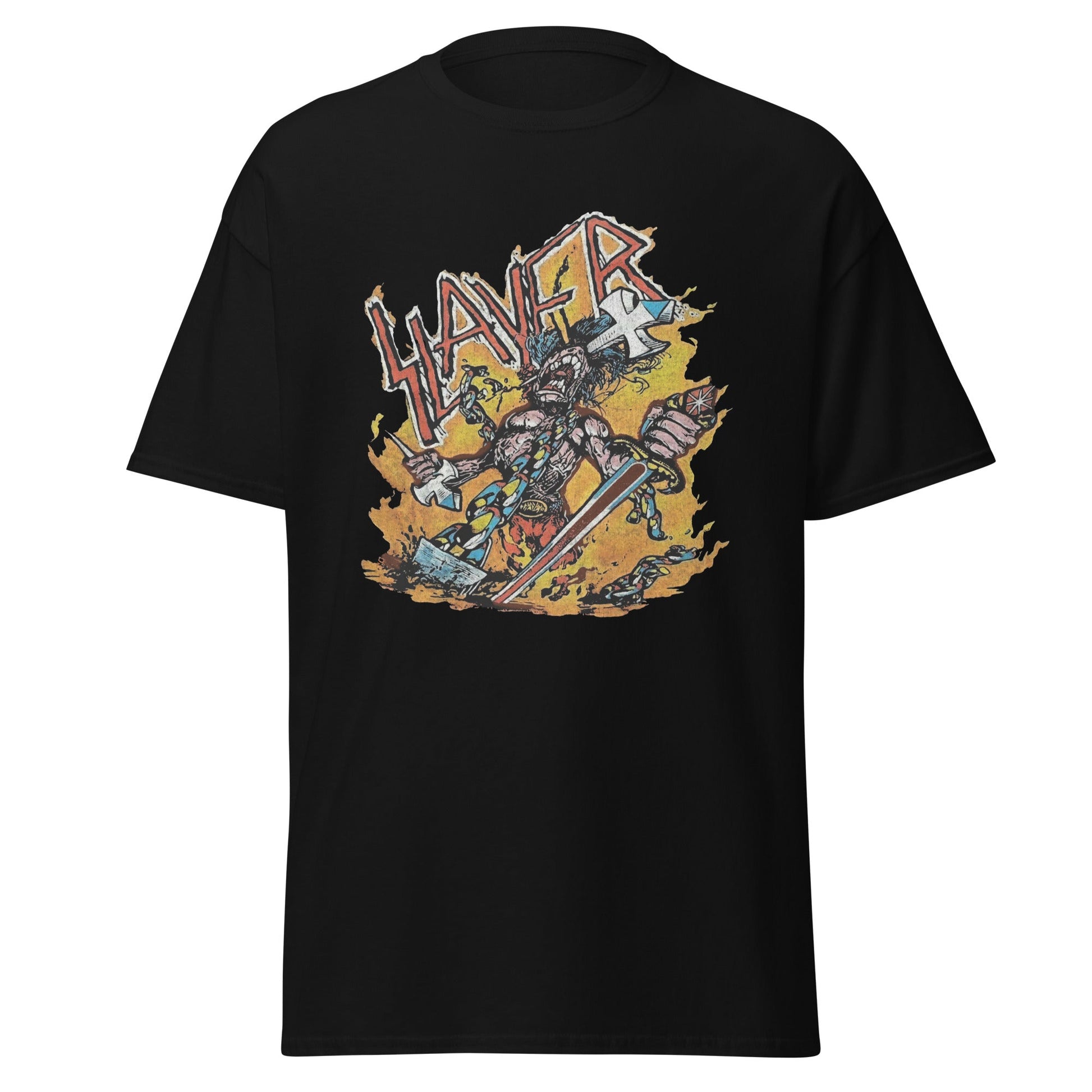Stakes Slayer - Slain By The Sword Jumbo Print T-Shirt [Apparel]
