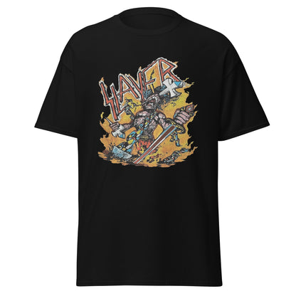 Stakes Slayer - Slain By The Sword Jumbo Print T-Shirt [Apparel]