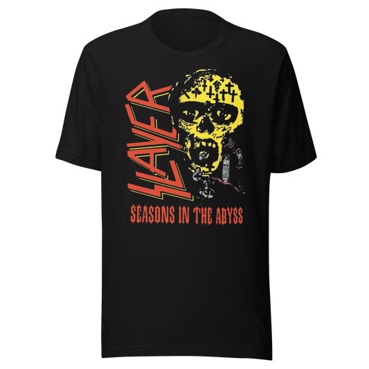 Stakes Slayer Vintage 1990 Season's In the Abyss Jumbo Print T-Shirt [Apparel]