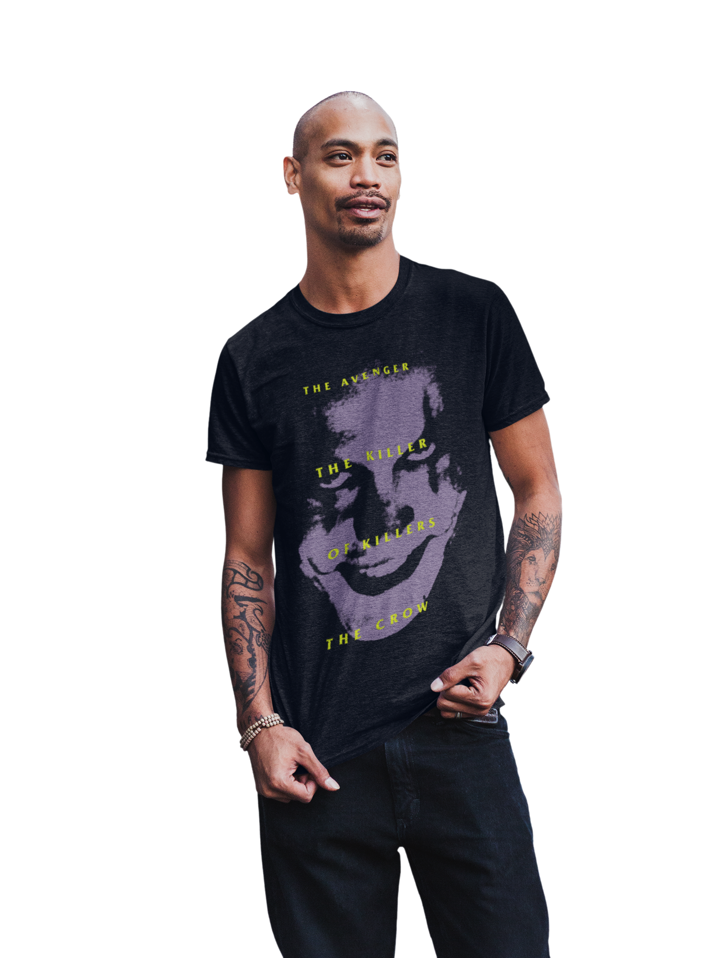 Stakes The Crow - Avenger Jumbo Print Mens T Shirt Officially Licensed