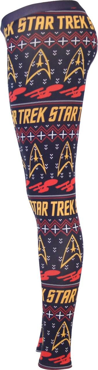 Star Trek Command Ugly Christmas Pattern Leggings