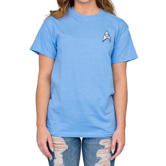 Star Trek Science Uniform Image T-shirt