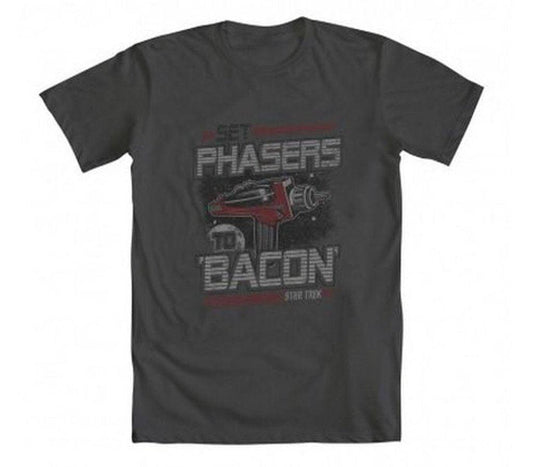 Star Trek Set Phasers To Bacon T-Shirt