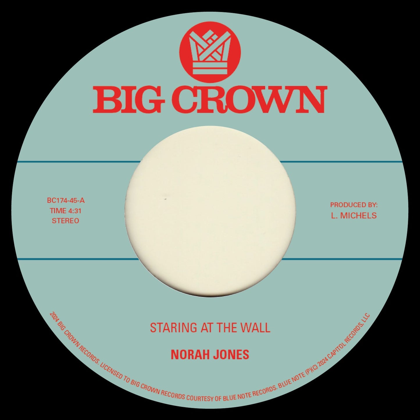 Norah Jones - Staring At The Wall b/w All This Time [7"] Vinyl Record
