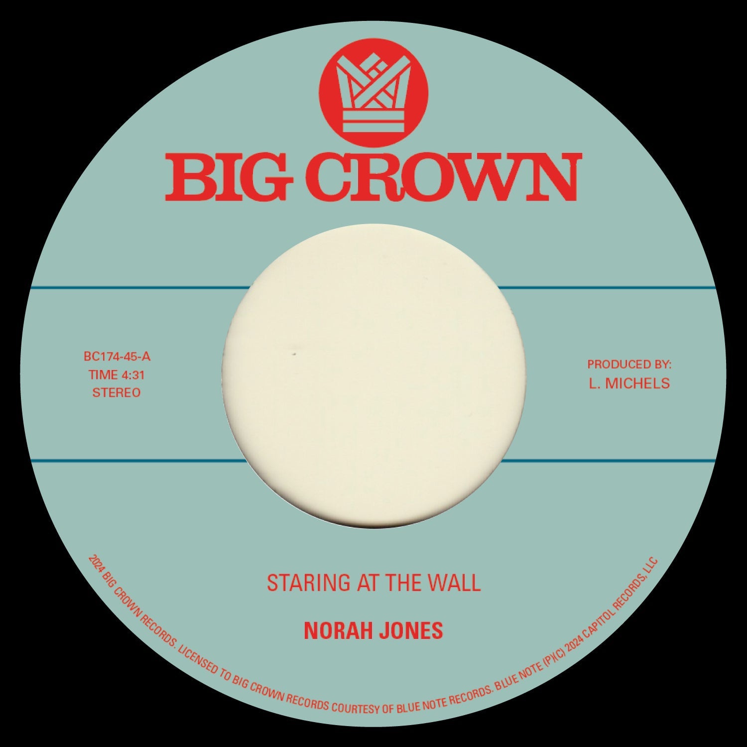 Norah Jones - Staring At The Wall b/w All This Time [7"] Vinyl Record
