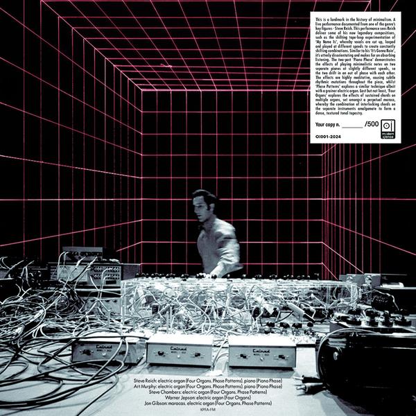 STEVE REICH - Live at Berkeley University Museum, July 11th 1970 Vinyl Record