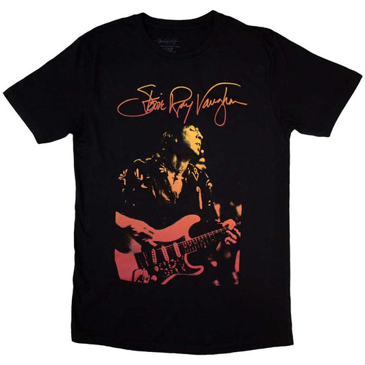 Stevie Ray Vaughan Signature Mens T Shirt Black Officially Licensed