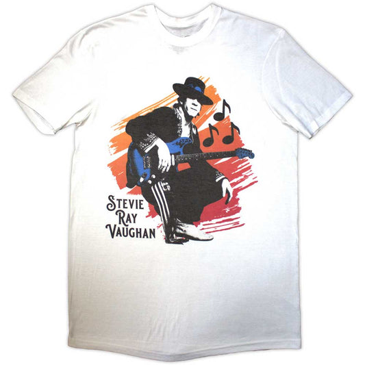 Stevie Ray Vaughan Stevie Mens T Shirt White Officially Licensed
