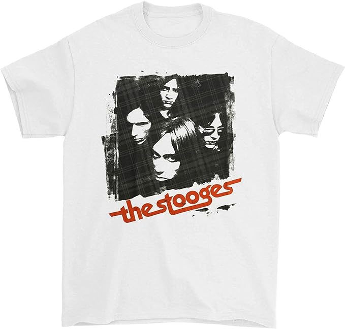Stooges Iggy Pop Group Photo Mens T-shirt