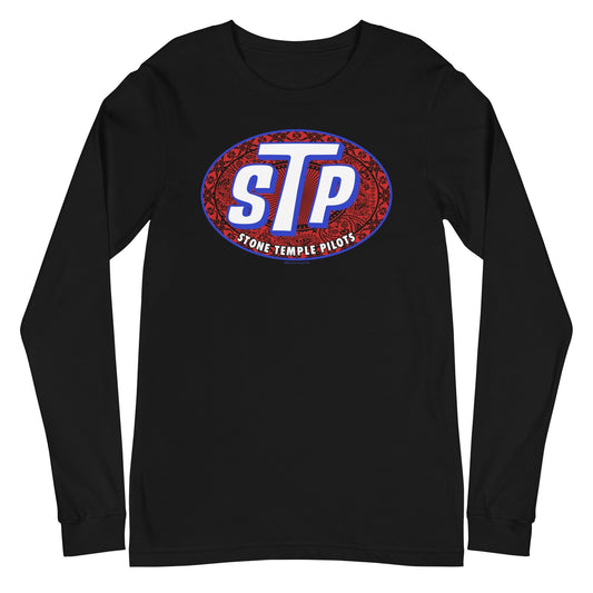 Stone Temple Pilots Classic Logo Mens Long Sleeve Shirt Black