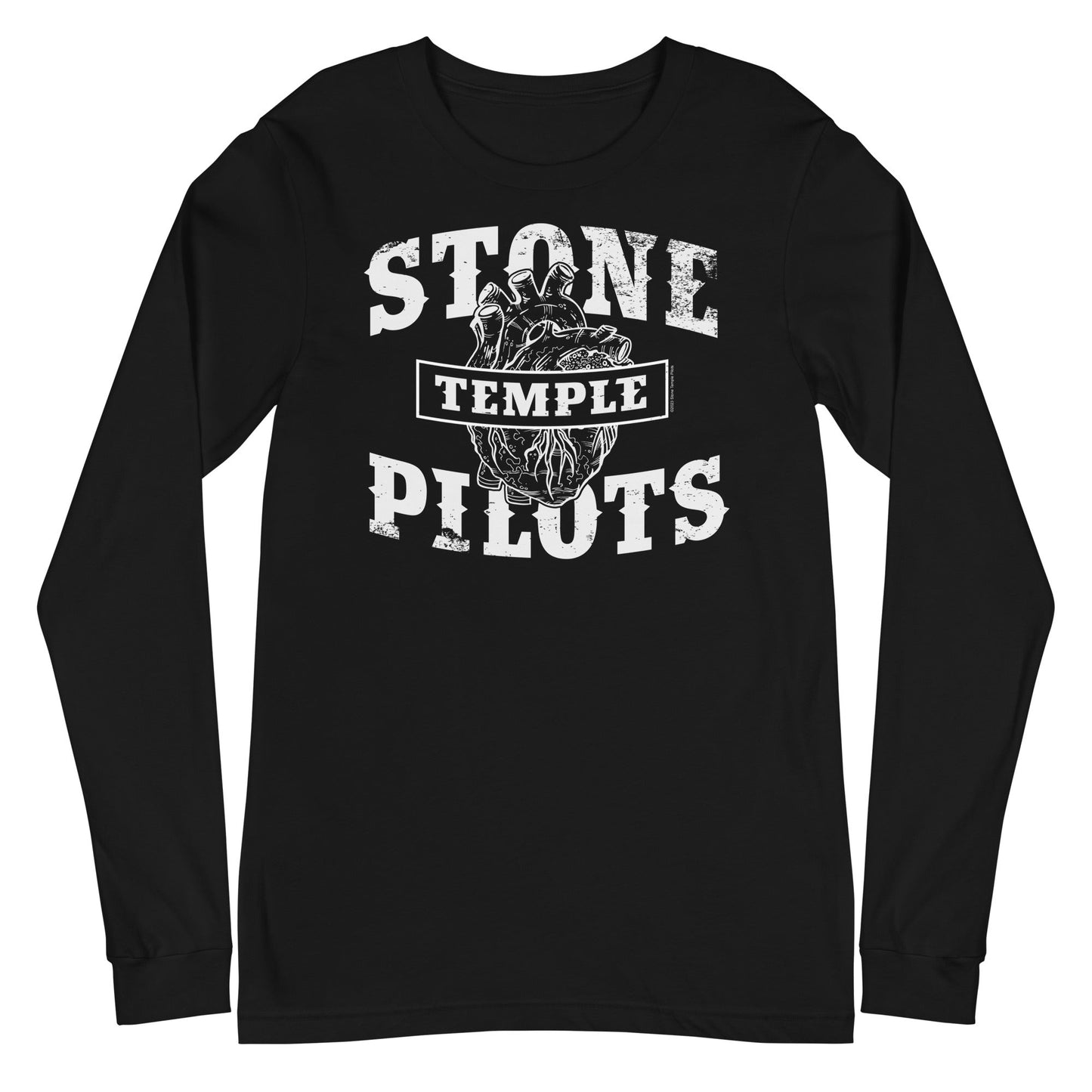 Stone Temple Pilots Heart Logo Mens Long Sleeve Shirt Black