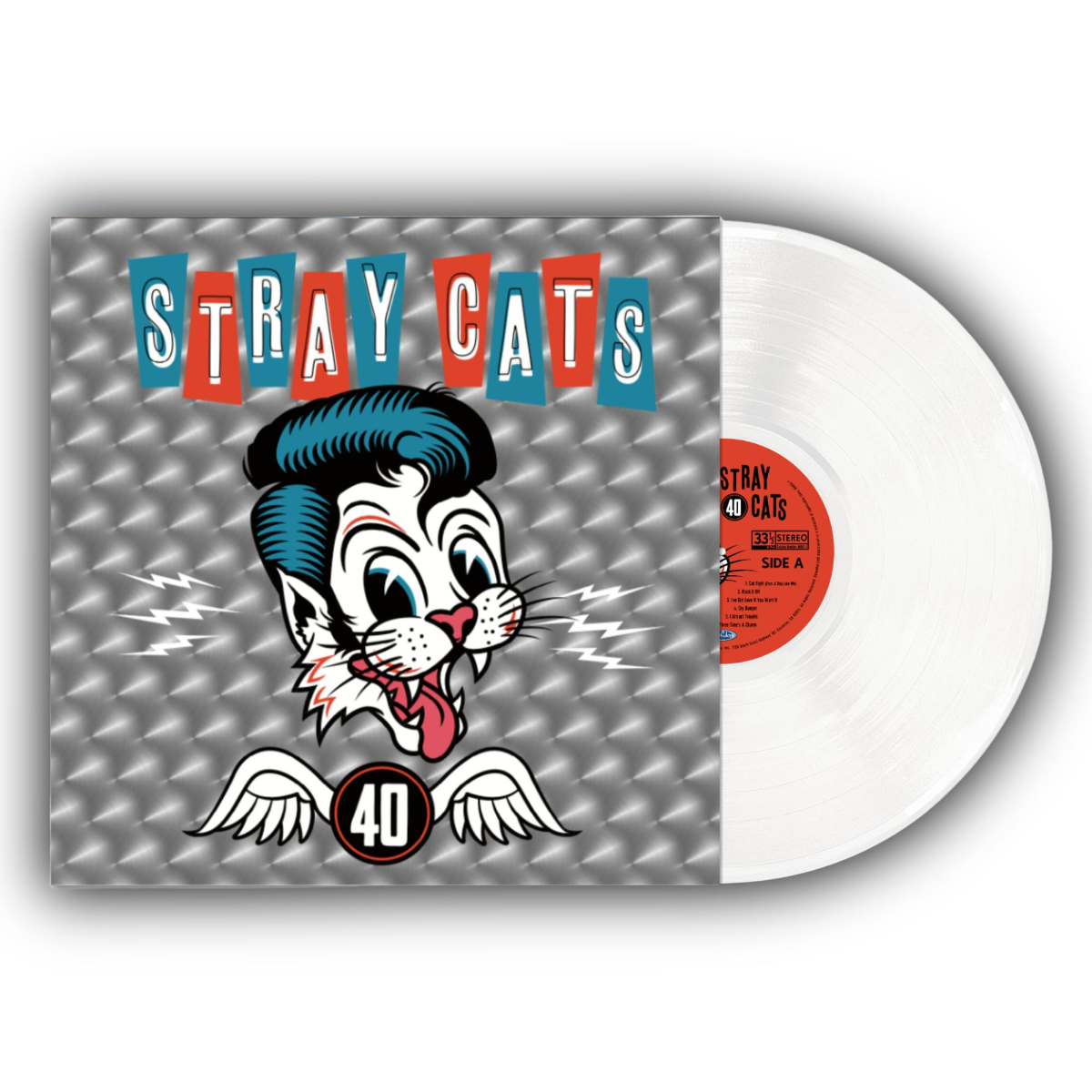 Stray Cats - 40 (Colored Vinyl, White, Reissue) [Vinyl] Vinyl Record
