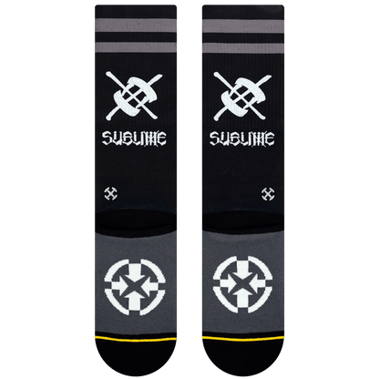 Sublime Chaz Tag Black Adult Tall Socks