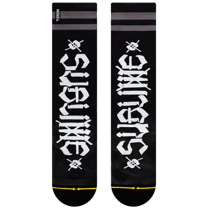 Sublime Chaz Tag Black Adult Tall Socks