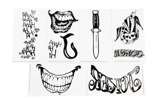Suicide Squad The Joker Water Transfer Body Tattoos