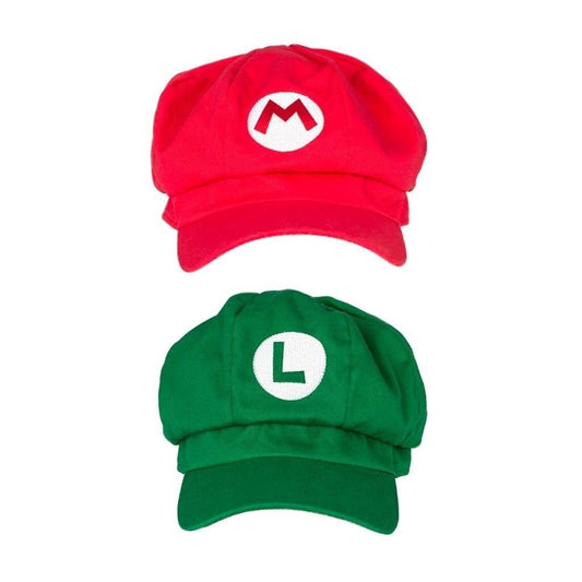 Super Bros Costume Accessory Hat Red & Green Combo