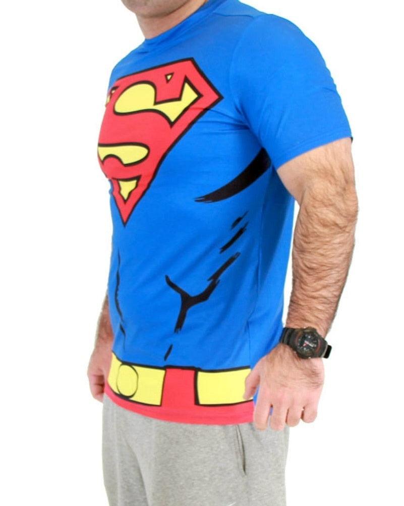 Superman Men's Performance Athletic Costume T-Shirt