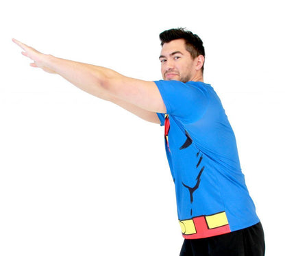 Superman Men's Performance Athletic Costume T-Shirt