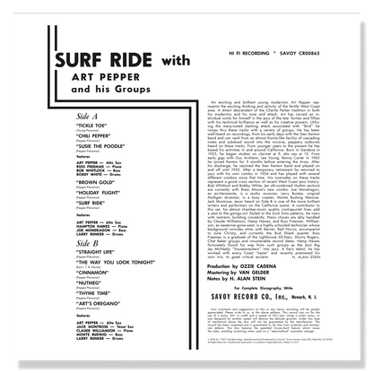 Surf Ride (Original Jazz Classics Series) (180g LP) Vinyl Record