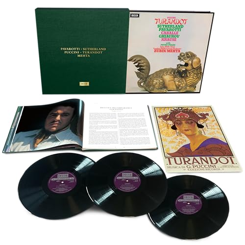 Sutherland/Caballe/Pavarotti/London Philharmonic - Puccini: Turnadot [3Lp] [Vinyl] Vinyl Record