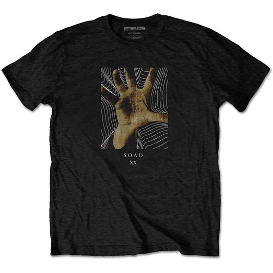 System Of A Down 20 Years Hand Mens T Shirt Officially Licensed