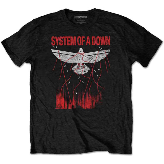 System Of A Down Dove Overcome Mens T Shirt Black Officially Licensed