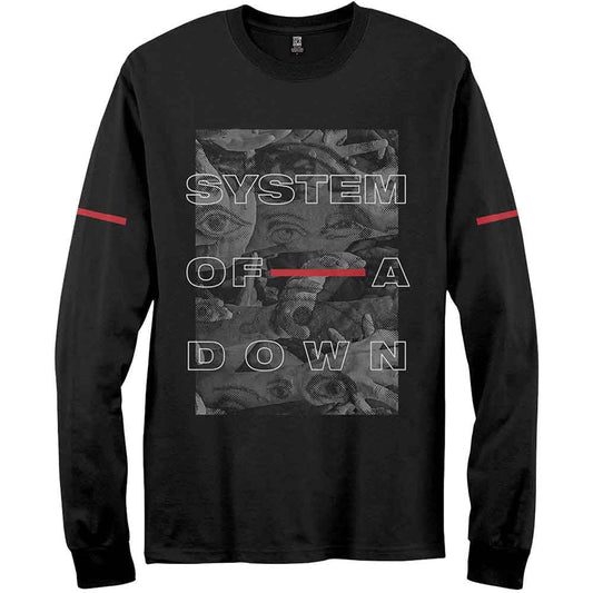 System Of A Down Eye Collage Long Sleeve T Shirt Officially Licensed