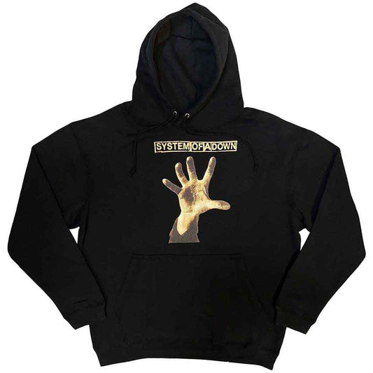 System Of A Down Hand Hoodie Sweatshirt Black Officially Licensed