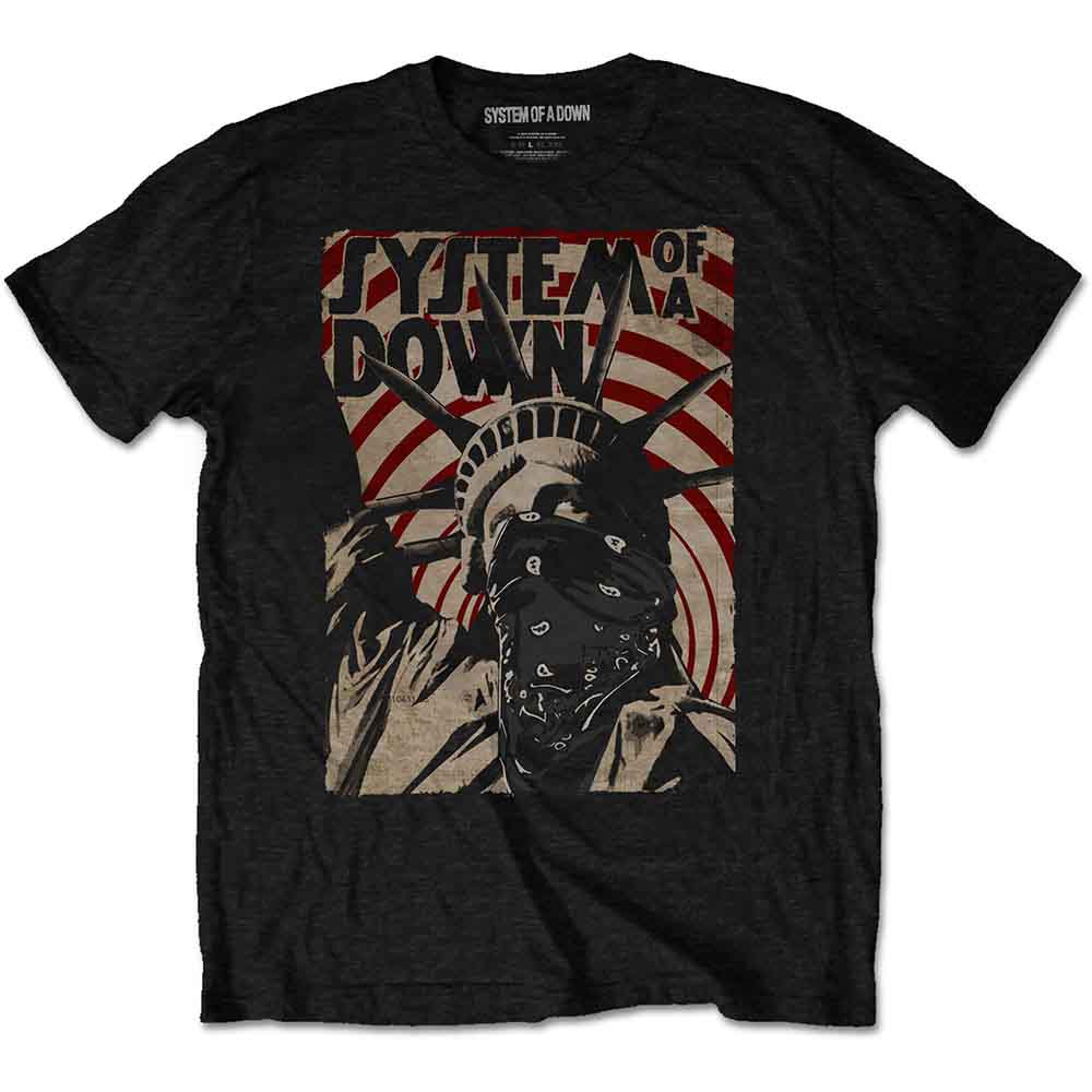 System Of A Down Liberty Bandit Mens T Shirt Black Officially Licensed