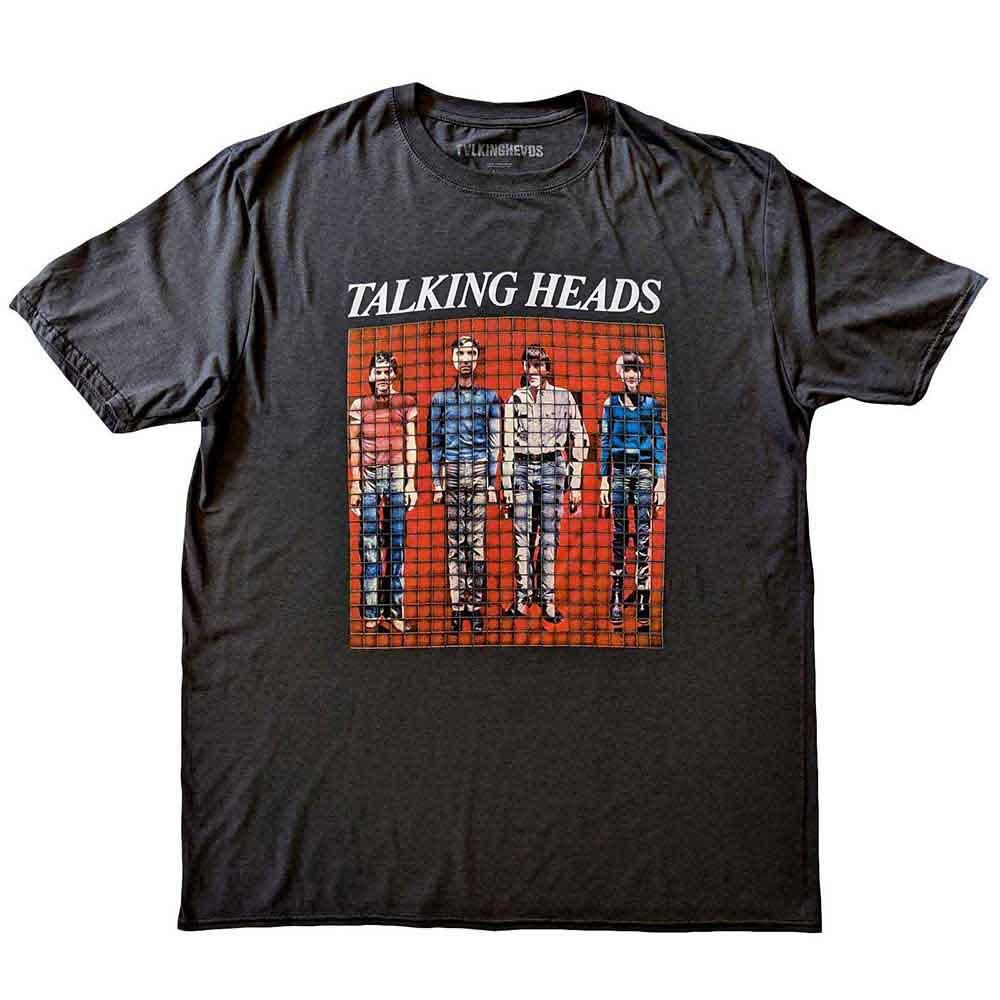 Talking Heads Pixel Band Portrait David Byrne Mens T-shirt