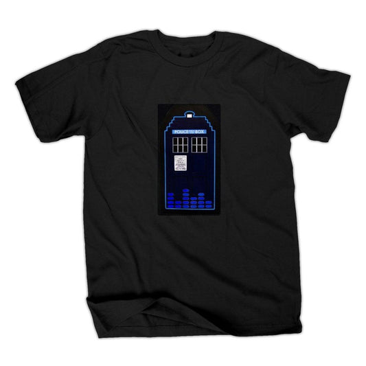 TARDIS Sound Activated LED Light Up T-Shirt
