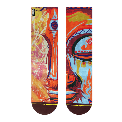 Taylor Reinhold Buddha Adult Crew Socks