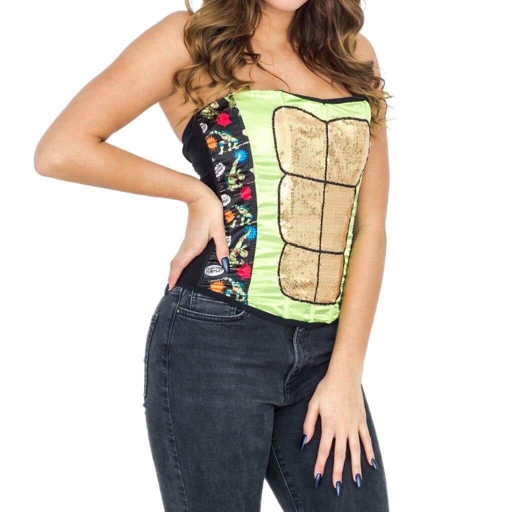 Teenage Mutant Ninja Turtles Strapless Sequin Corset