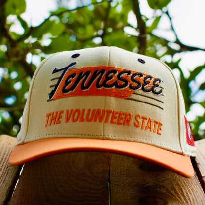 Tennessee Snapback Hat - The Neyland (Cream/Orange)