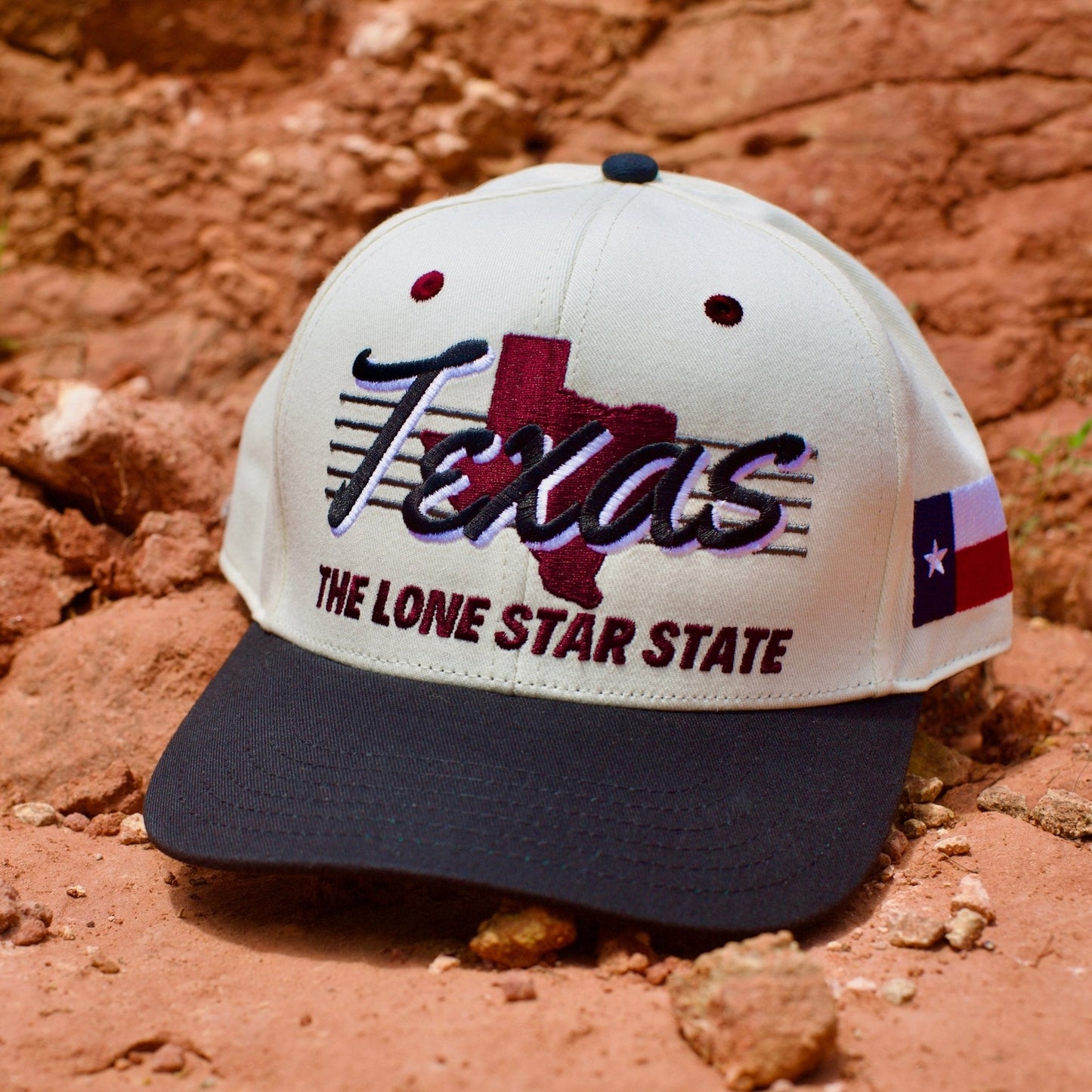 Texas Snapback Hat - The Manziel (Cream/Black)