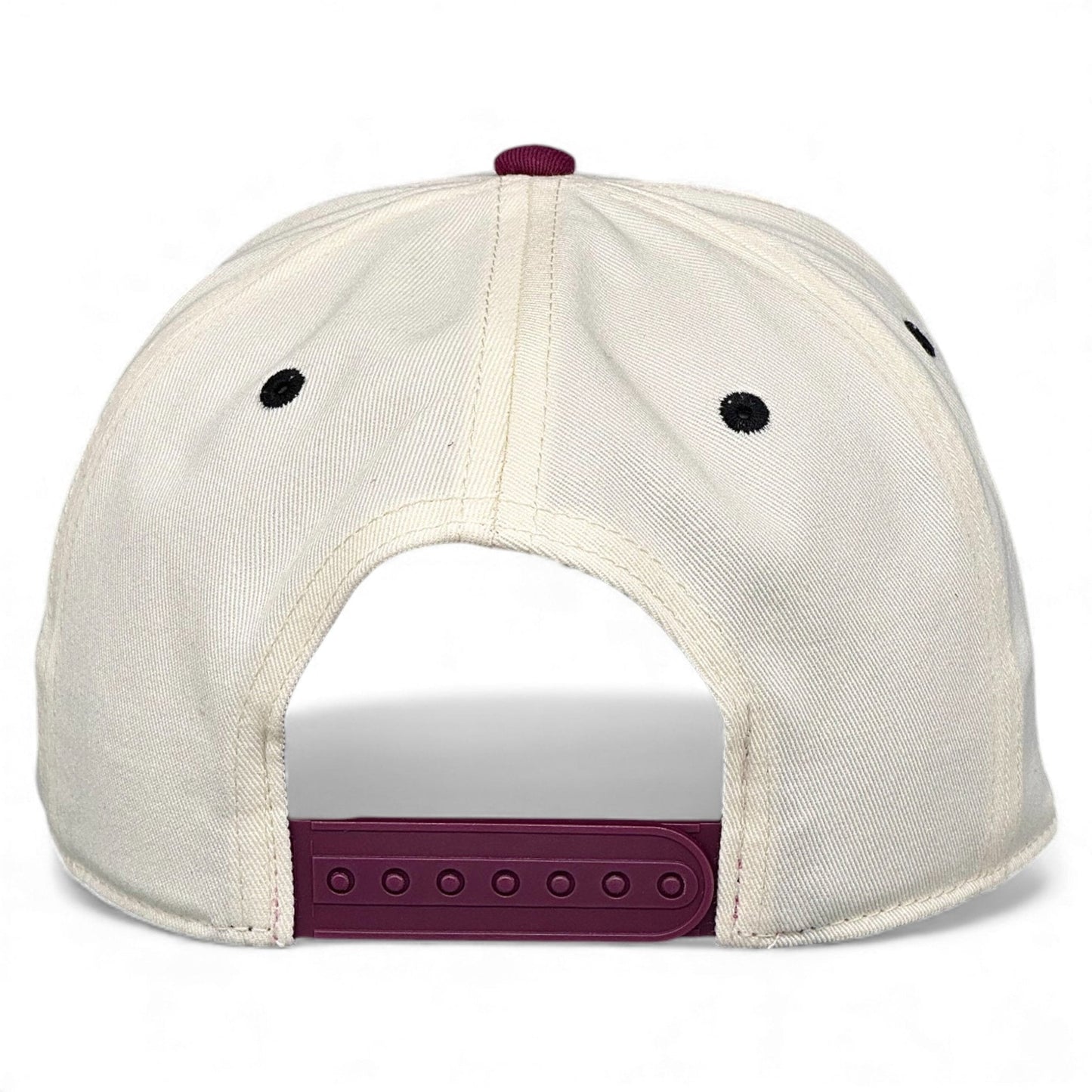 Texas Snapback Hat - The Manziel (Cream/Maroon)