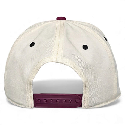 Texas Snapback Hat - The Manziel (Cream/Maroon)