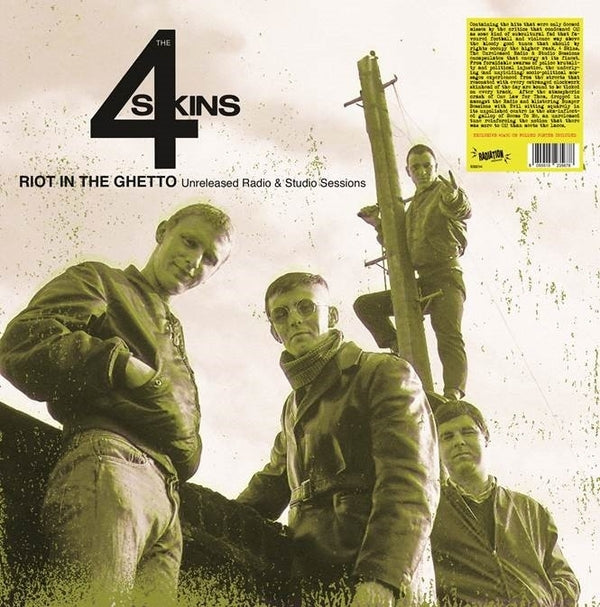 THE 4 SKINS - Riot In The Ghetto: Unreleased Radio & Studio Sessions (Red Vinyl) Vinyl Record
