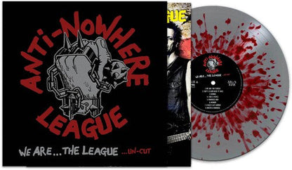 The Anti-Nowhere League - We Are The League - Splatter Silver Red Vinyl Record