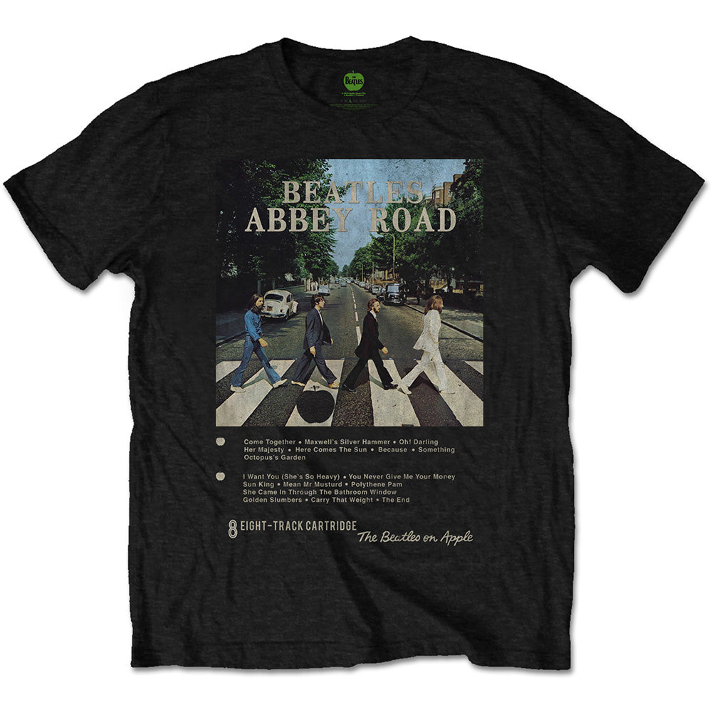 The Beatles Abbey Road 8 Track Mens T Shirt Officially Licensed