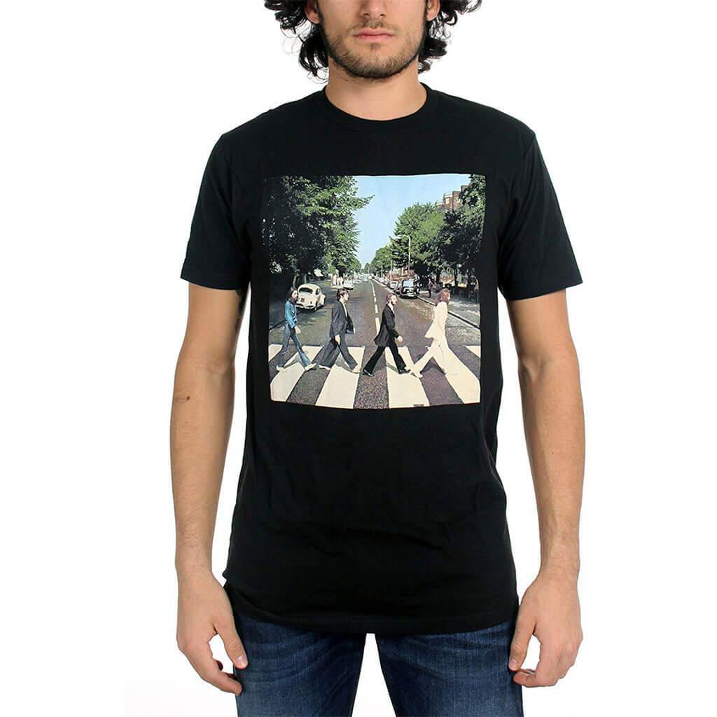 The Beatles Abbey Road Adult Black T-shirt