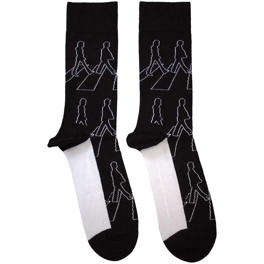 The Beatles Abbey Road Outlines Socks Officially Licensed
