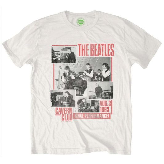 The Beatles Final Performance Mens T Shirt White Officially Licensed