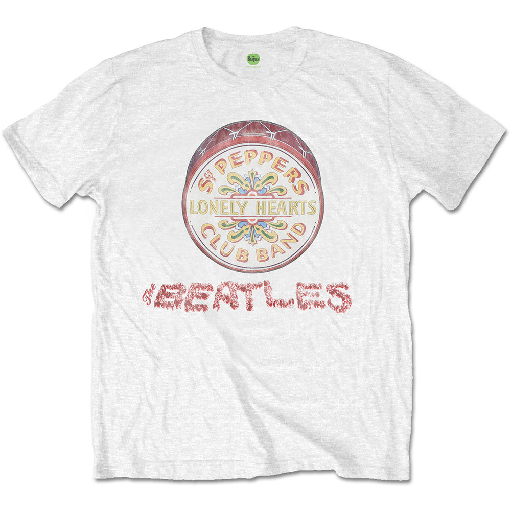 The Beatles Flowers Logo & Drum [T-Shirt]
