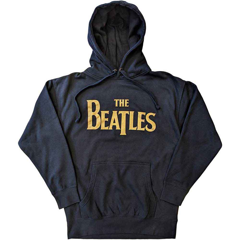 The Beatles Gold Drop T Logo Hoodie Sweatshirt Officially Licensed