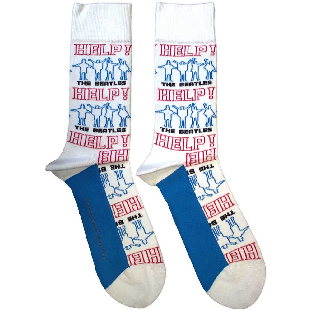 The Beatles Help! Outlines Repeat [Socks]