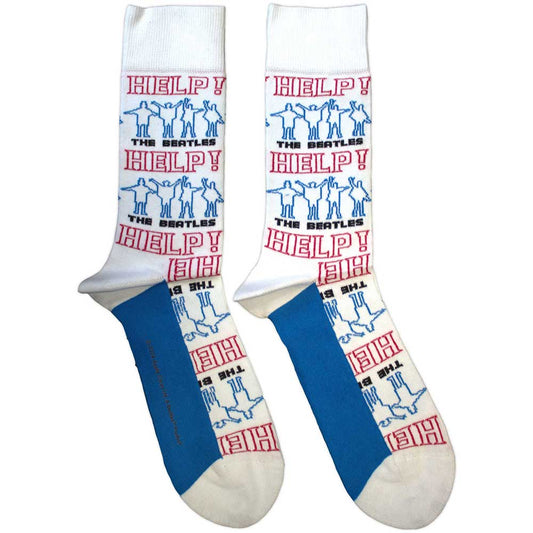 The Beatles Help! Outlines Repeat [Socks]