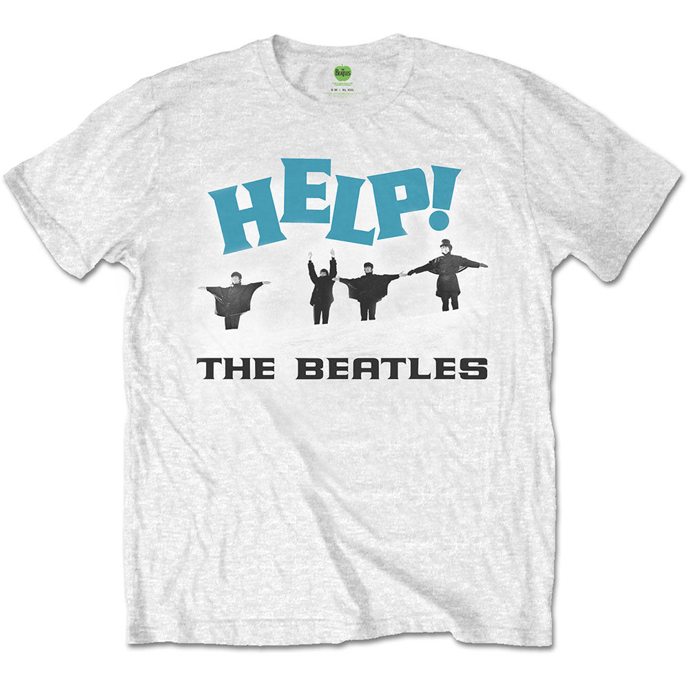 The Beatles Help! Snow Mens T Shirt White Officially Licensed